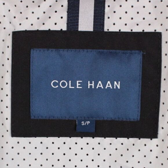 COLE HAAN Rain Jacket Solid Black Men's Size Small - Picture 12 of 13